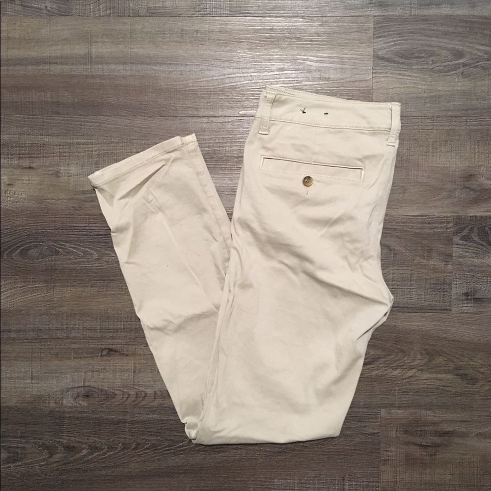 American Eagle Khaki Twill Skinny Pant